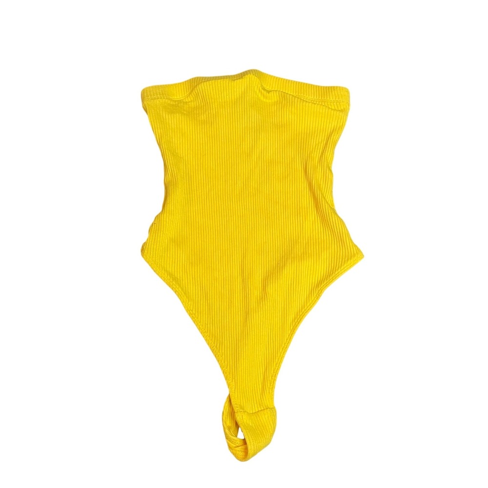 Out From Under Urban Outfitters Yellow Ribbed One Piece Top‎